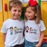 Personalized Cartoon Character Pencil Apple Notebook Design Initial 100% Cotton Kid T-shirt with Name Back to School Birthday Gift for Boys Girls