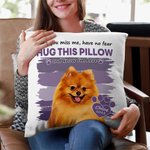 Henkilökohtainen kun kaipaat minua ei ole pelkoa Pet Photo pehmeä heittää tyynyn kansi nimi Memorial lahja lemmikin omistaja