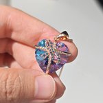 Personalized Heart-Shaped Gemstone Necklace with Birthstone Dainty Jewellery Birthday Anniversary Valentine's Day Gift for Girlfriend Wife