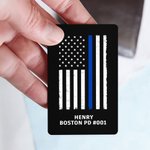 Personalised Police Officer Prayer Wallet Card with Text Sympathy Appreciation Gift for Police Family Friends