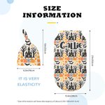 Personalized Pumpkin Flower 100% Cotton Swaddle and Knot Hat Set with Name First Halloween Baby Shower Birthday Gift for Baby Newborns