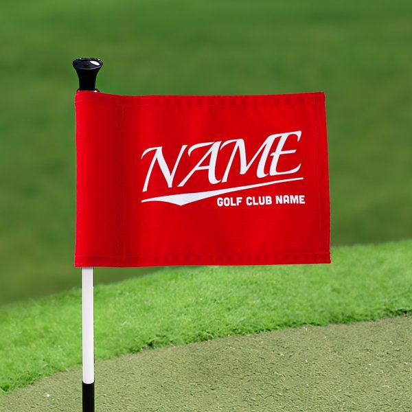 Personalized Golf Logo Monogram Multicolor Flag Putting Green Golf Course Accessories Tournament Game Day Birthday Gift for Golf Enthusiasts Golfers