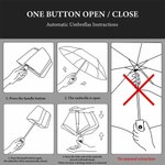 Albero di famiglia personalizzato in vetro colorato finto 2-25 nomi Ombrello automatico Tri-Fold Memento Regalo di compleanno per la famiglia