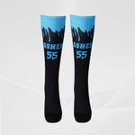 Personalized Water Dropping Soft Compression Socks with Name and Number Team Accessory Game Day Gift for Ball Sports Lover
