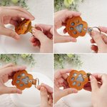 Porte-bonheur personnalisé en cuir PU avec nom et texte Cadeau de sympathie pour la perte d'un animal de compagnie