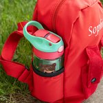 Personalisierte 3D Cartoon Schulkind Trinkflasche mit Namen 475 ml Einschulung Zurück zur Schule Geburtstag Geschenk für Jungen Mädchen