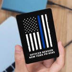 Personalised Police Officer Prayer Wallet Card with Text Sympathy Appreciation Gift for Police Family Friends