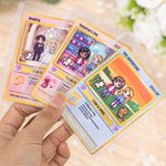 Personalized Cute Pixel Couple Character TCG Classic Poke Card with Text and Wooden Holder Wedding Valentine's Day Anniversary Gift for Couple