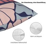 Personalisierter Weicher Kissenbezug mit Dänischen Blumen Namen Haus Deko Geburtstagsgeschenk für Freunde Damen