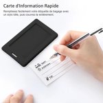 Étiquette de Bagage Personnalisée avec Personnage de Dessin Animé et Nom Cadeau Anniversaire Vacances pour Famille Amoureux de Voyages