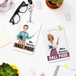 Passeport de classe en acrylique avec cordon nominatif Cadeau d'appréciation de la journée de l'enseignant pour la rentrée scolaire