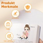 Personalisiertes Cartoon Charakter Magnetisches Lesezeichen mit Namen Lesen Schreibwaren Zubehör Geburtstag Geschenk für Damen Herren Bücherliebhaber