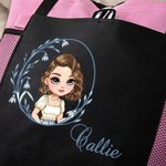 Sac fourre-tout personnalisé avec nom et pochettes en filet pour les voyages Cadeau d'anniversaire de mariage pour les femmes