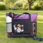 Sac fourre-tout personnalisé avec nom et pochettes en filet pour les voyages Cadeau d'anniversaire de mariage pour les femmes