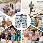 Personalized I Love My Wife Photo Swim Trunks Beach Shorts with Mesh Brief Holiday Birthday Gift for Husband Boyfriend