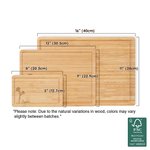 Personalised Line Style Birth Flower Name FSC Bamboo Charcuterie Chopping Board with Juice Groove Thanksgiving Day Birthday Gift for Family