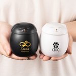 Gepersonaliseerde Asurn met Pootafdruk voor Hond en Kat met Gegraveerde Naam en Datum Herdenkingscadeau voor Huisdierliefhebber