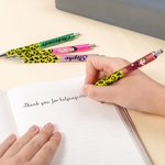 Personalized Nurse Cartoon Character Glitter Leopard Print Ball-Point Pen with Name Nurse Week Appreciation Birthday Gift for Medical Staff