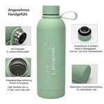 Personalisierte Ballon Sonne Kirsche Muster Edelstahl Isolierte Wasserflasche mit Namen Schulanfang Geburtstag Jahrestag Geschenk für Freunde Familie