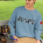 Personnalisé 1-9 Photos Collage Design Multicolore T-shirt Sweatshirt Hoodie avec Nom Anniversaire Cadeau pour Famille Pet Lovers