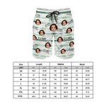 Personalized I Love My Wife Photo Swim Trunks Beach Shorts with Mesh Brief Holiday Birthday Gift for Husband Boyfriend