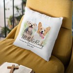 Personalisierter Hund Katze Gedenk-Kissenbezug mit Haustier Foto Namen Verlust eines Tierfreundes Sofadeko Erinnerung Trauergeschenk für Tierliebhaber