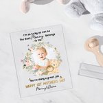 Personalized The Best Mommy Belongs to Me Acrylic Plaque Ornament with Photo and Text Home Decor Birthday Mother's Day Gift for Mother