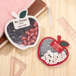 Personalised Apple Teacher Fridge Magnet Bracket with 1-25 Heart Student Names Back to School Teacher's Day Appreciation Gift for Teacher