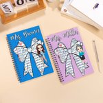 Personalized Cartoon Teacher Character Bow Element A5 Journal Notebook with Text Teacher's Day Back to School Gift for Teachers