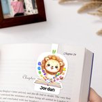 Personalizado Matemáticas Música Tema Símbolos Dibujos animados Animales Marcapáginas magnético Clip con nombre Cumpleaños Vuelta al cole Regalo para niños Estudiantes