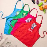 Personalised Fantasy Unicorn Dinosaur Adjustable Apron Chef Hat Set with Pocket and Name Cooking Baking Birthday Gift for Kids