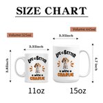 Personlig Livet är bättre med 1-3 tecknade hundar Mugg med namn Födelsedags- och jubileumsgåva för hundälskare