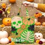 Gepersonaliseerde Multicolor Jack-O'-Lantern Ghost herbruikbare draagtas met naam Halloween Party Gift voor meisjes vrouwen