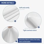 Personalised Toile De Jouy Style Initial Swaddle Blanket and Knot Hat Set with Name Baby Shower Birthday Gift for Newborns Babies