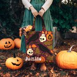 Gepersonaliseerde Multicolor Jack-O'-Lantern Ghost herbruikbare draagtas met naam Halloween Party Gift voor meisjes vrouwen
