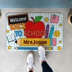 Personalised Welcome Classroom Durable Non-Slip Doormat with Name Appreciation Back to School Gift for Teachers