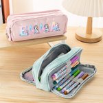 Personligt pennfodral med namn Dinosaurie Fantasi Enhörning Flera fack Skolmaterial Tillbaka till skolan Födelsedagspresent för barn