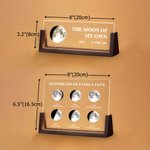 Personalized Moon Phase Wooden Base Acrylic LED Night Light with Name and Date  Desk Decor Birthday Gift for Family Friend