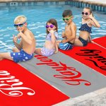 Gepersonaliseerde Cola Quick Dry Oversized Microfiber Strandhanddoek met Naam Vakantie Reizen Essentieel Verjaardagscadeau voor Familie Vriend