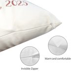 Personalized Rabbit Bear Sleepy Animal Soft Throw Pillow Cover with Name Date and Text Home Decor Birthday Gift for Kids