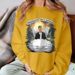 T-shirt ou Sweatshirt Commémoratif Personnalisé avec Date Texte Nom et Photo Style des Ailes Cadeau pour Commémorer la Perte d'un Être Cher