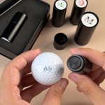 Personalisierter Monogramm Golfball Stempel mit Namen Initiale Metall-Aufbewahrungsbox Geburtstag Vatertag Geschenk für Golfspieler Golfliebhaber