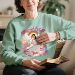 T-shirt ou Sweatshirt Commémoratif Personnalisé avec Date Texte Nom et Photo Style des Ailes Cadeau pour Commémorer la Perte d'un Être Cher