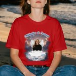 T-shirt ou Sweatshirt Commémoratif Personnalisé avec Date Texte Nom et Photo Style des Ailes Cadeau pour Commémorer la Perte d'un Être Cher