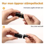 Personlig golfbollsstämpel med initialer och metallförvaringslåda födelsedagspresent eller fars dag gåva för golfspelare