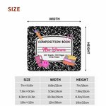 Personlig Apple Pencil Composition Book Anti-Slip Mouse Pad med namn Tillbaka till skolan Lärarens dag Uppskattningsgåva för lärare Utbildare