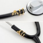 Henkilökohtainen ikuinen liekki Rod of Asclepius stetoskooppi ID Tag kanssa nimi ja otsikko arvostus Valmistuminen lahja Sairaanhoitaja Lääkäri Medical Students