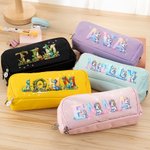 Personligt pennfodral med namn Dinosaurie Fantasi Enhörning Flera fack Skolmaterial Tillbaka till skolan Födelsedagspresent för barn