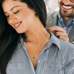 Personalized Photo Micro-Projection Heart Necklace Dainty Jewelry Valentine's Day Anniversary Gift for Women Couples