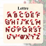 Chaussette de Noël Tricotée Personnalisée avec Lettre du Nom Brodée Décoration Cheminée et Sapin de Noël Ornement à Suspendre Cadeau pour Famille